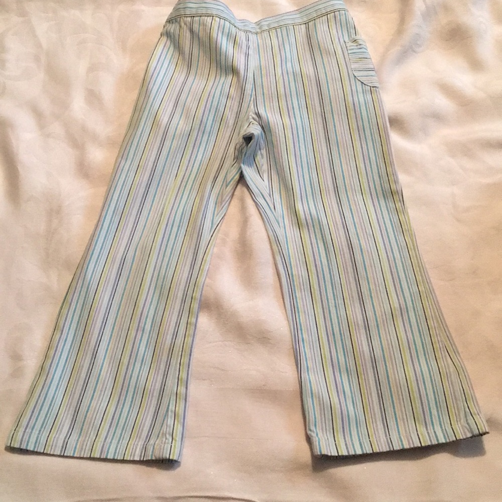Vintage Gymboree Spring Showers striped pants Sz Large (5)